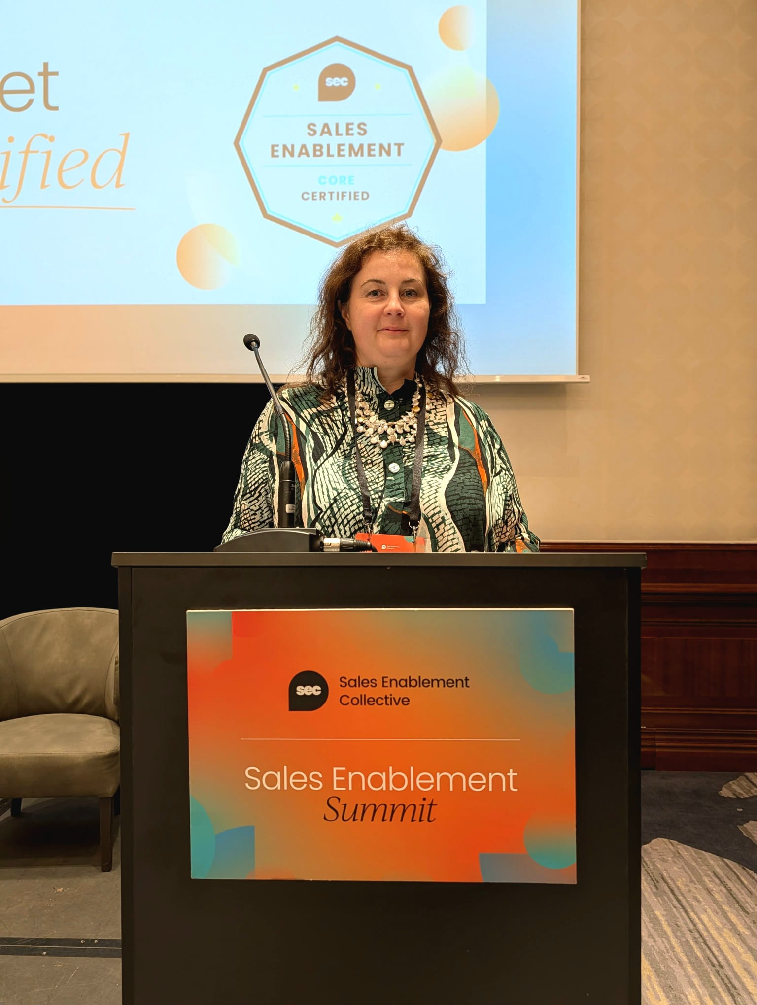 Sales Leadership Expert Sonia Pupaza Speaking at Sales Enablement Collective Summit Berlin 2025